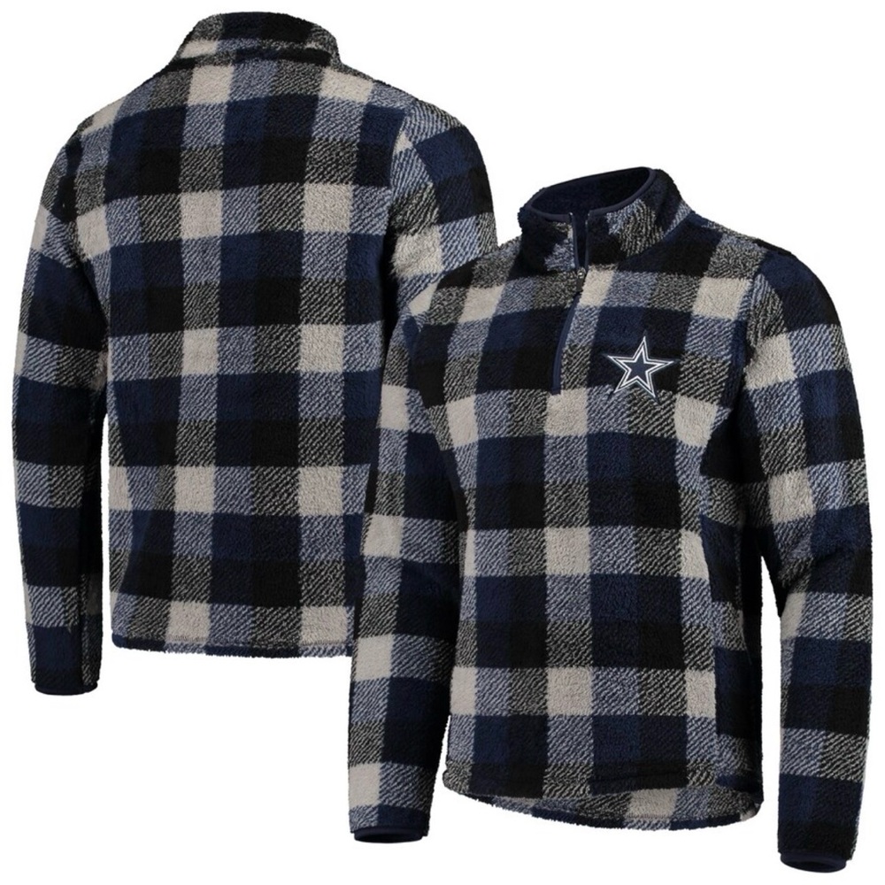 NFL Dallas Cowboys Men’s Plaid Sherpa Pullover